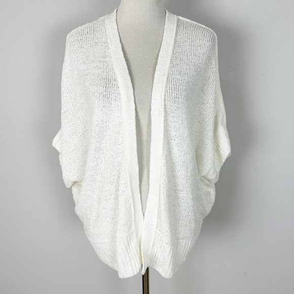 NEW Cable & Gauge Off White Knit Cardigan Sweater Relaxed Size XL Women's - Picture 1 of 5